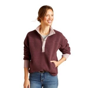 Ariat Women's Doyen Fleece Snap Placket Sweatshirt in Huckleberry